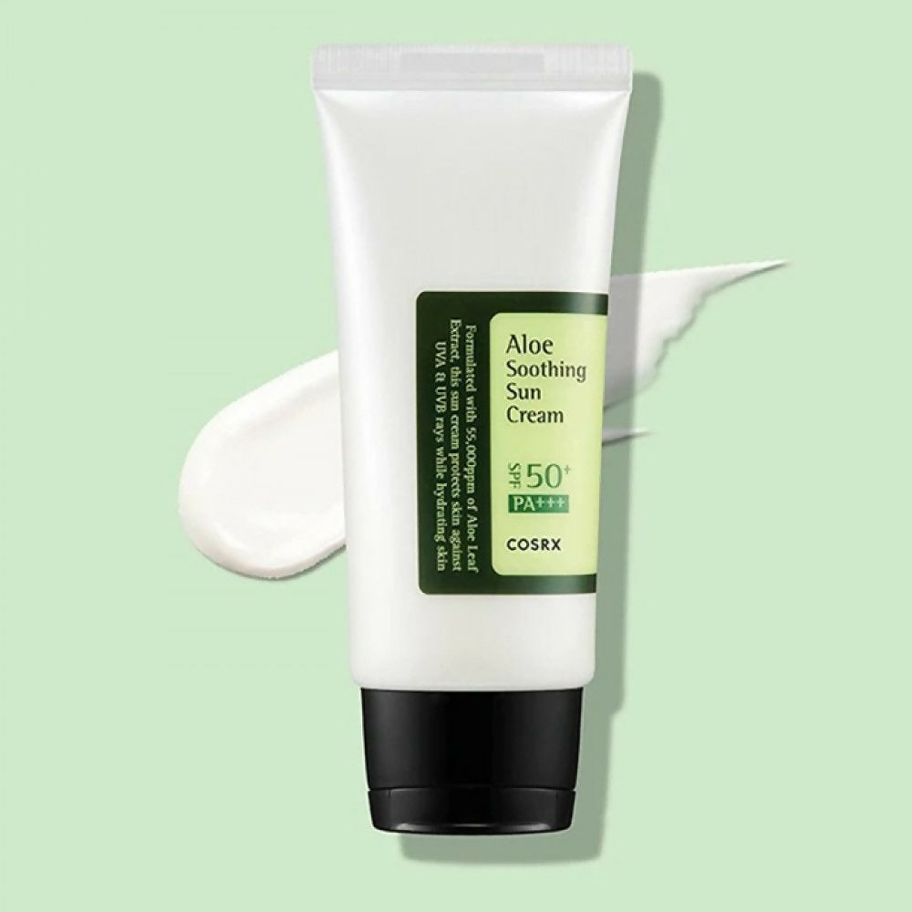 COSRX Aloe Soothing Sun Cream SPF50 PA+++ واقي الشمس بخلاصة الصبار