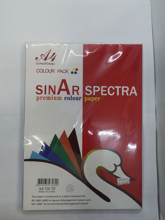 A4 COLOR PAPER 100PC /ورق ملون 100 ورقة