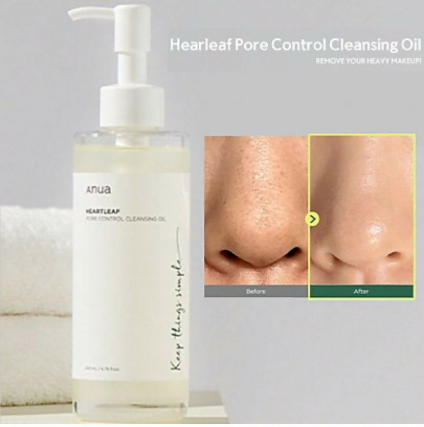 Anua Heartleaf Pore Control Cleansing Oil / غسول انوا الزيتي بخلاصة الهارتليف للتحكم في المسام