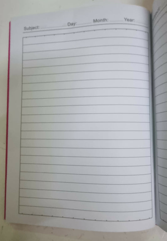 School Note book (80)sheet A5 / A5,دفتر مدرسي غلاف بلاستيكي (80) ورقة