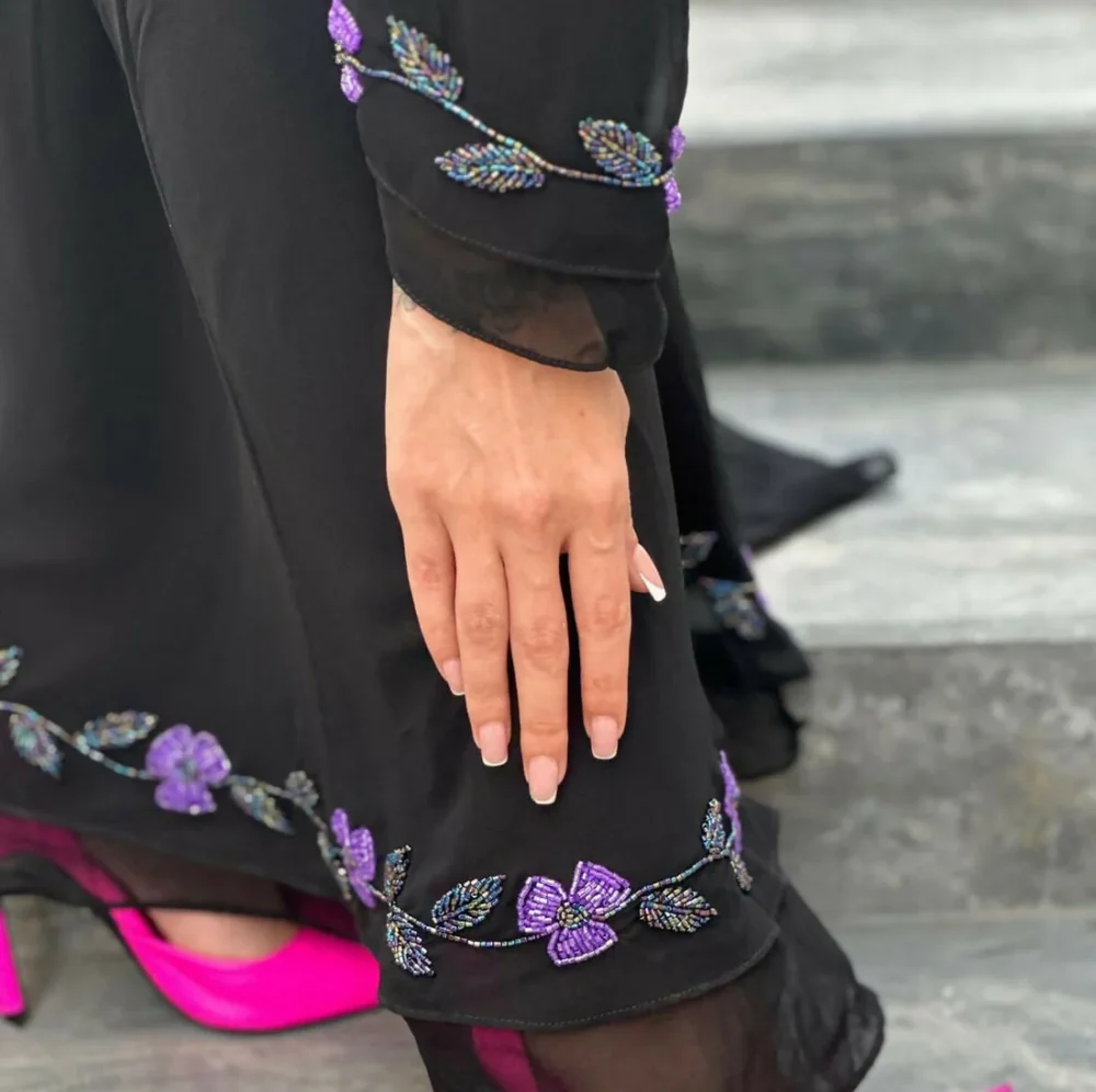 عباية دبل شيفون - Image 2